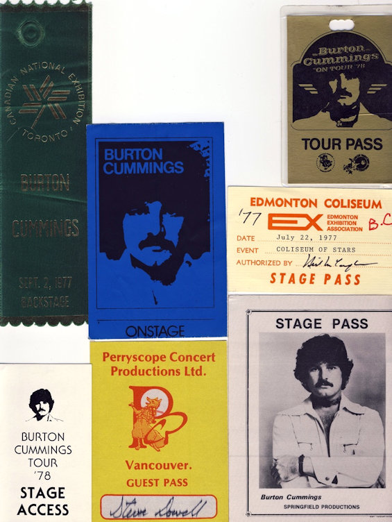 Stage Passes 1977-1978 Stage
Passes 1977-1978