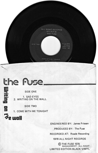 Self Released Recording 1978
                              Back Cover