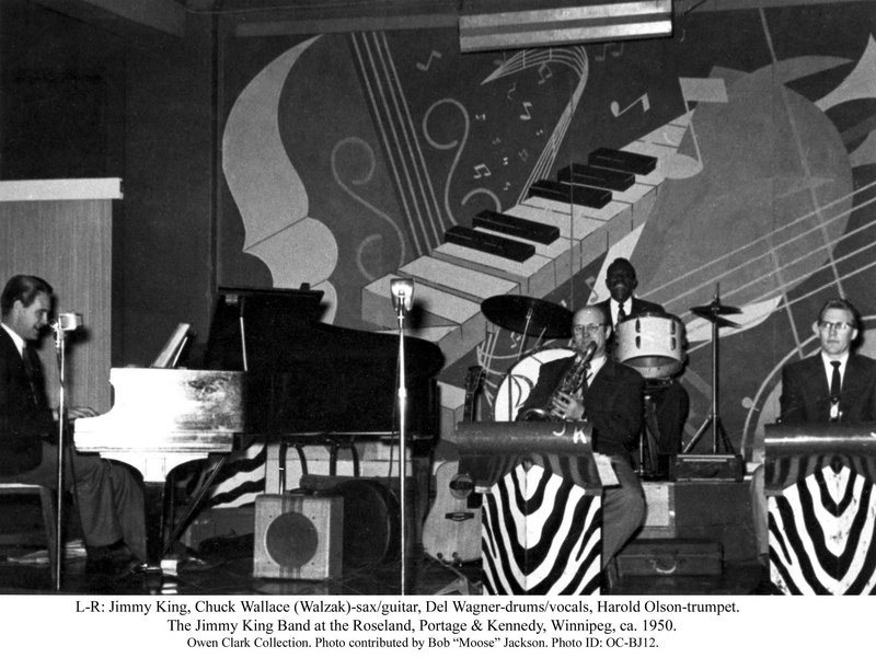 The Jimmy King Band
                              at the Roseland in Winnipeg, 1950
