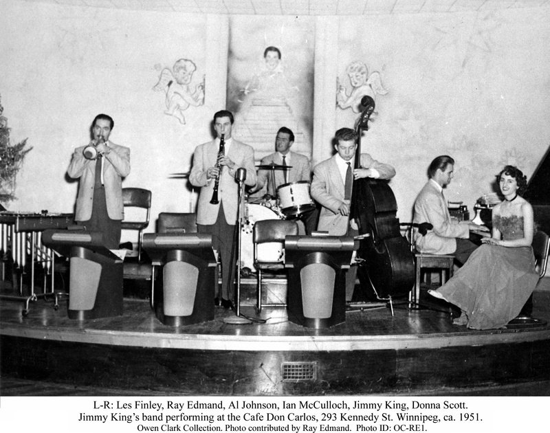 Jimmy King at Cafe Don Carlos,
                              1951