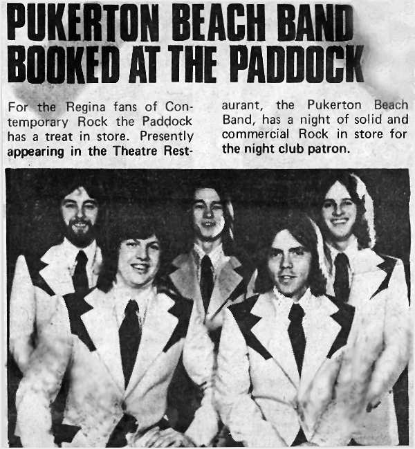 Promo for appearance at the Paddock
                              Restaurant