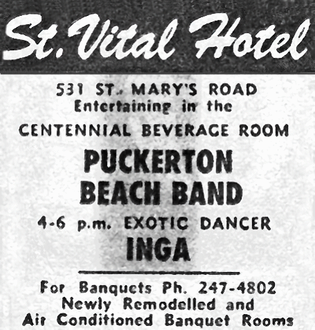 St. Vital Hotel Ad