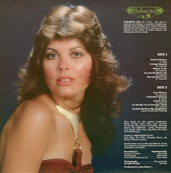 Sybarite album cover - Back