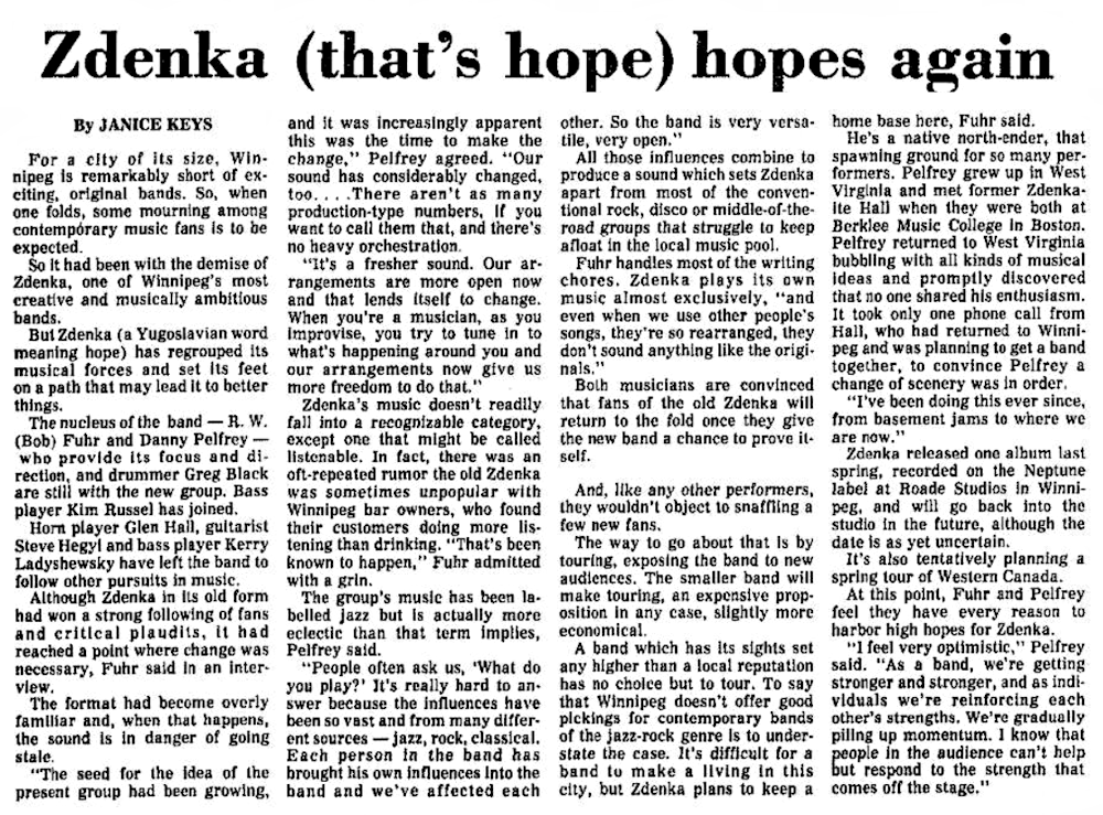 Winnipeg Free Press September
                              22, 1978