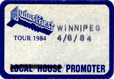 Judas Priest
                              in Winnipeg 1984