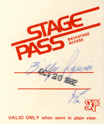 Billy Squier October 20, 1982