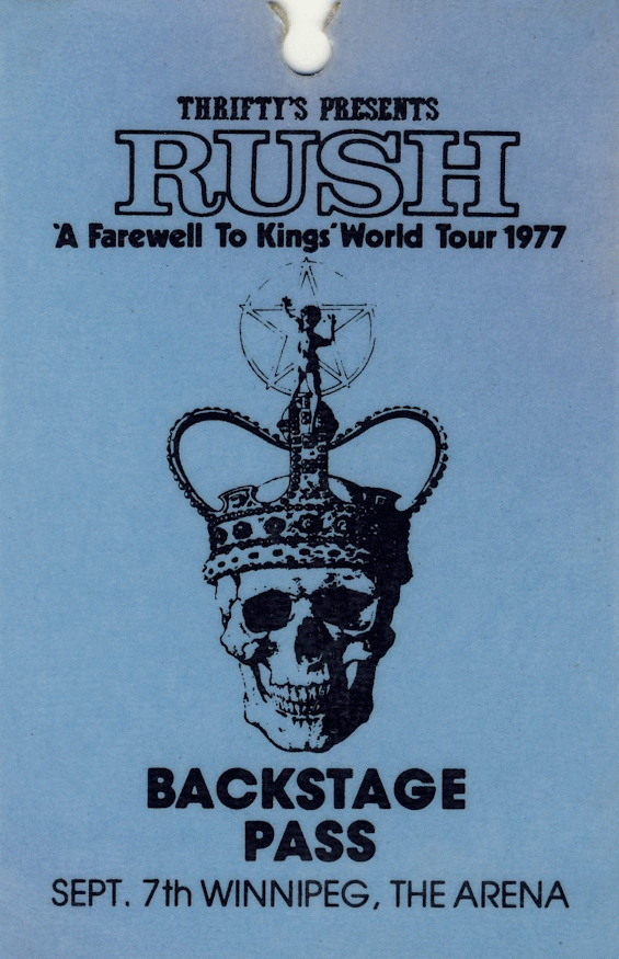 Rush
                              Backstage Pass 1977