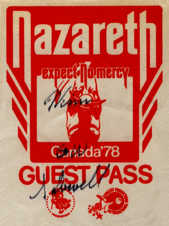 Nazareth Expect No Mercy Tour 1978
