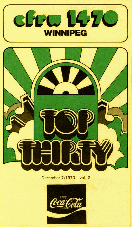 CFRW Top Thirty Chart December
                              7, 1973