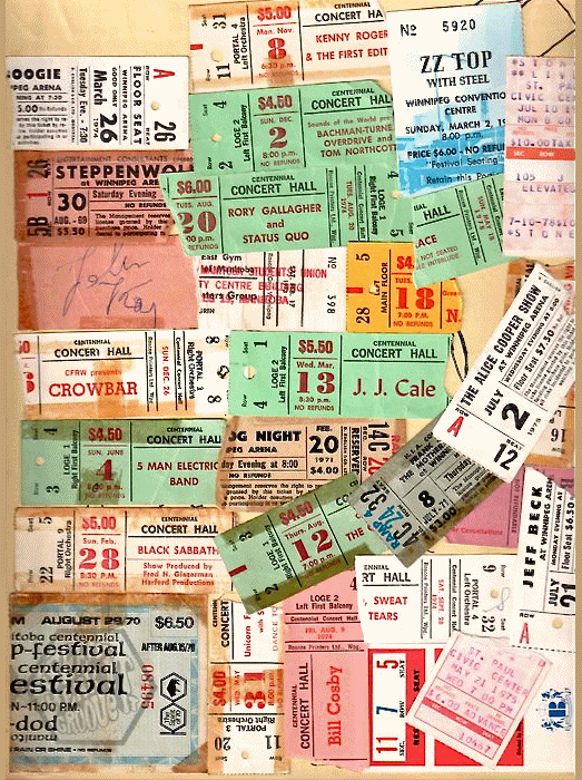 Winnipeg Event Ticket Stubs 2