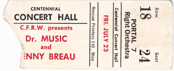Lenny Breau & Dr. Music at the
                              Concert Hall in Winnipeg