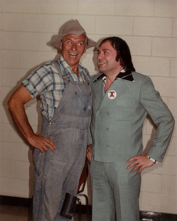 Gordie Tapp with Terry Morris
